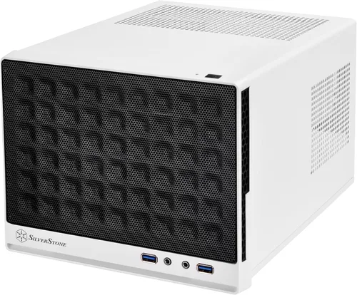Vista 9 de SilverStone Technology Ultra Compact Mini-ITX - Carcasa para computadora con panel frontal de malla, color negro (SST-SG13B-USA)