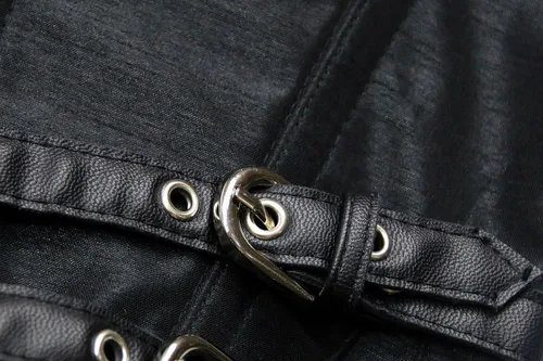 Vista 5 de Corsé con cierre Steampunk para mujer, gótico, con estructura de acero resistente, pesado de Charmian