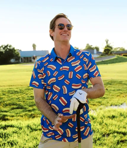 Vista 5 de Tipsy Elves Golf Shirts for Men - Performance Athletic Fit Men's Golf Polo Shirts for Men