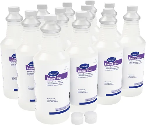 Vista 7 de Diversey Emerel Plus Crema limpiadora, sin fragancia, 32 onzas