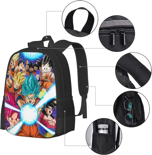 Vista 4 de PINTUCLOO Mochila de anime japonés, mochila casual, mochila casual impresa en 3D, mochila simple de gran capacidad, Color 2, Mochilas de viaje