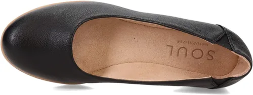 Vista 6 de SOUL Naturalizer Idea - Zapato de ballet plano acolchado para mujer, color negro liso, 8.5 M, Negro