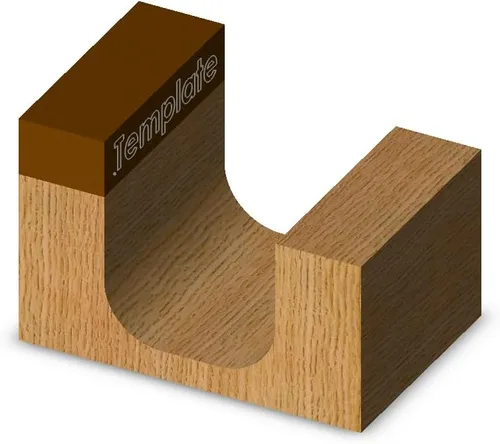 Vista 5 de Whiteside Router Bits 1374B - Broca para cuenco y bandeja, radio de 1/4 pulgadas, diámetro de corte de 3/4 pulgadas, longitud de corte de 5/8