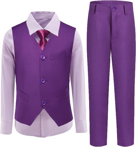 Vista 38 de Conjunto de chaleco para niños, trajes formales, trajes de boda, ropa de vestir
