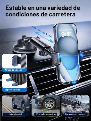 Vista 5 de Rorhxia Soporte de teléfono 3 en 1 para automóvil [ventosa más estable y flexible 2026] Ventosa para salpicadero de ventilación, parabrisas