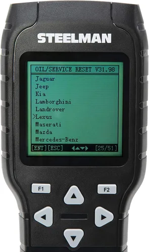 Vista 5 de Steelman Herramienta automotriz de diagnóstico y servicio OBDII Code Scanner and Reset System Tool para aceite, batería, freno de estacionamiento