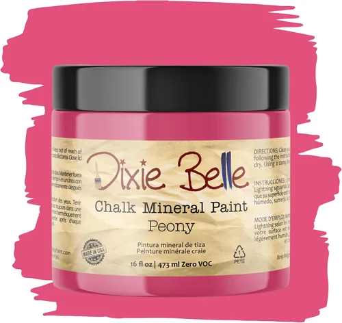 Vista 285 de Pintura para muebles con acabado de tiza Dixie Belle Paint Company - Amatista (4oz) - Pintura mineral de tiza chic púrpura profundo mate