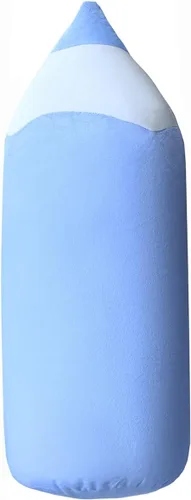 Vista 6 de Cojín grande creativo lindo de la felpa del lápiz, regalos de cumpleaños de hombres y mujeres. Azul-20 pulgadas