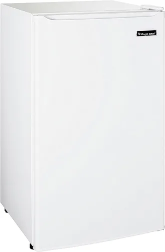 Vista 5 de Magic Chef MCBR350W2 - Refrigerador compacto con descongelación manual, refrigerador pequeño para espacios compactos, 3.5 pies cúbicos, color blanco