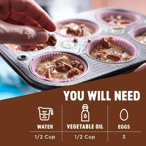 Vista 6 de Krusteaz Chocolate Chunk Muffin Mix – Sin sabores ni conservantes artificiales – Caja de 18.25 onzas (paquete de 12)