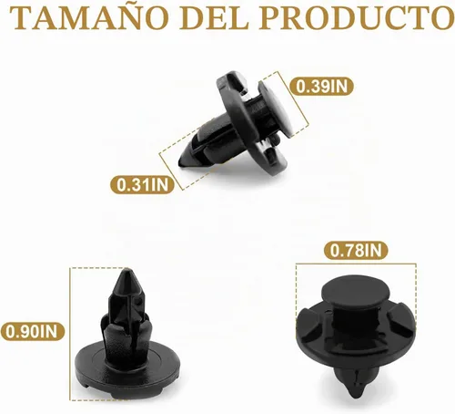 Vista 2 de 20 piezas de sujetadores de panel de guardabarros para parachoques Nissan OEM 01553-09321 Compatible con MR328954