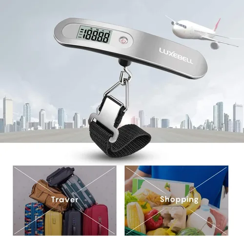 Vista 6 de Luxebell balanza digital para equipaje, 110 libras, regalo para viajeros