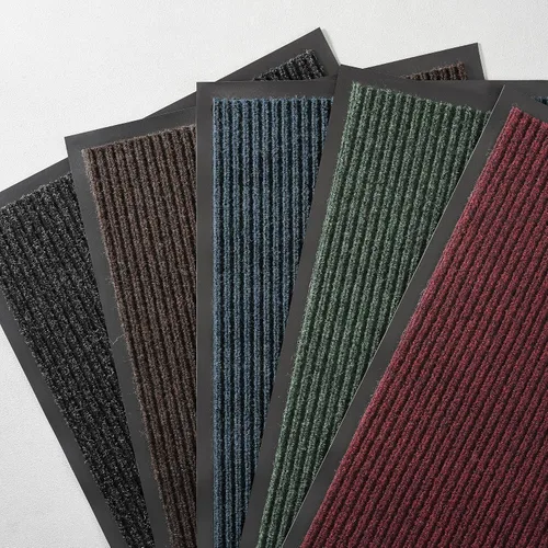Vista 7 de Consolidated Plastics Tapete para secar con cepillo - Hecho en EE. UU., alfombra resistente para puerta comercial para entradas de Marrón