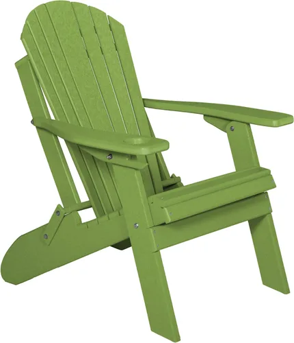 Vista 31 de Furniture Barn USA Silla Adirondack plegable de polietileno, azul Aruba Azul (Aruba Blue)