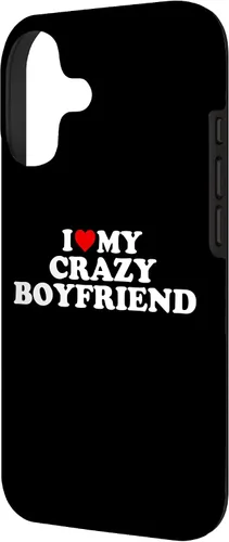 Vista 2 de I Love My Crazy Boyfriend BF - Red Heart Case for iPhone 17