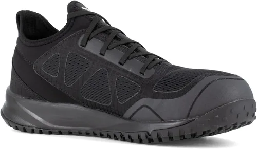 Vista 4 de Mens All Terrain Electrical Steel Toe Work Safety Shoes Casual - Black