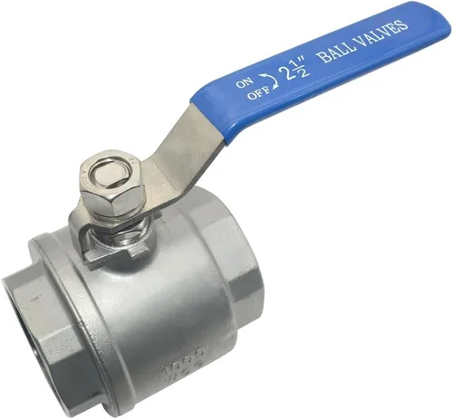 Vista 11 de VARMHUS - Válvula de bola de puerto completo de acero inoxidable 316 NPT hembra con mango de vinilo WOG1000 (1 pulgada)