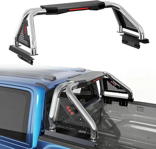 Vista 11 de SYHVU Barra de Rollo Deportiva Ajustable Universal para Cama de Camión, Barras de Rollo de Acero Inoxidable Compatibles con Dodge Ram