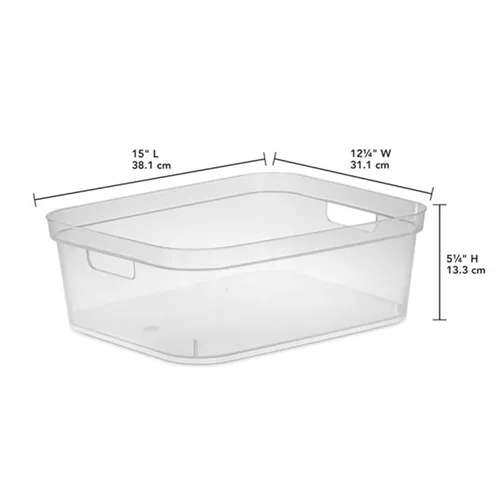 Vista 2 de Sterilite BIN Storage Clear Short 13248608