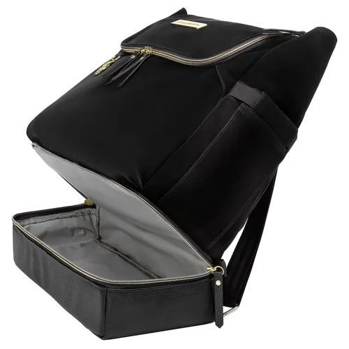 Vista 30 de Petunia Pickle Bottom Mochila pivote, múltiples opciones de transporte, bolsillos aislados, silueta moderna, interior espacioso, índigo/rubor