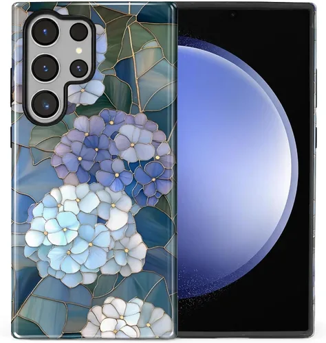 Vista 58 de Funda compatible con Samsung Galaxy S23, funda híbrida de protección rígida de 2 capas, a prueba de golpes, funda protectora resistente para Lata