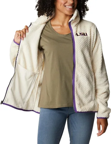Vista 5 de Columbia Chaqueta de sherpa Collegiate Fire Side II con cierre completo para mujer