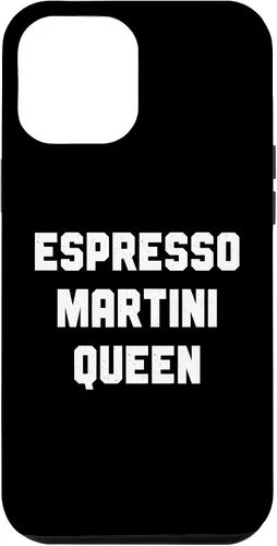 Vista 10 de Funda para iPhone 12 mini Espresso Martini Queen, Espresso Martini con cita divertida