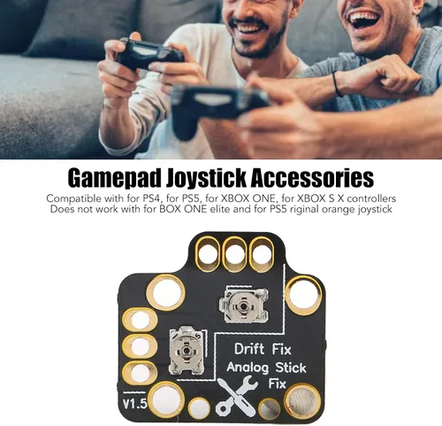 Vista 2 de Controlador analógico Stick Drift Fix Mod para PS5, 10 unids Gamepad Joystick Drift Repair Board Universal 3D Analog Joystick Drift Fix Mod