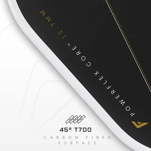Vista 5 de Franklin Sports Paletas profesionales de Pickleball – Serie de fibra de carbono C45 - Aprobadas oficialmente por USAP + UPA – Diseño para jugadores