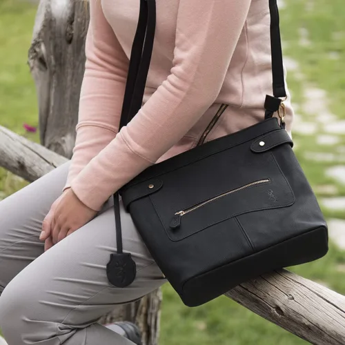 Vista 8 de Browning Women's Concealed Carry Catrina Purse, Premium Holstered Handbag With Safety Locking Option Negro