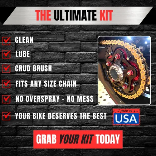 Vista 9 de Moto Chain-Mate - ¡El mejor kit de limpieza y lubricación de cadenas de motocicleta!