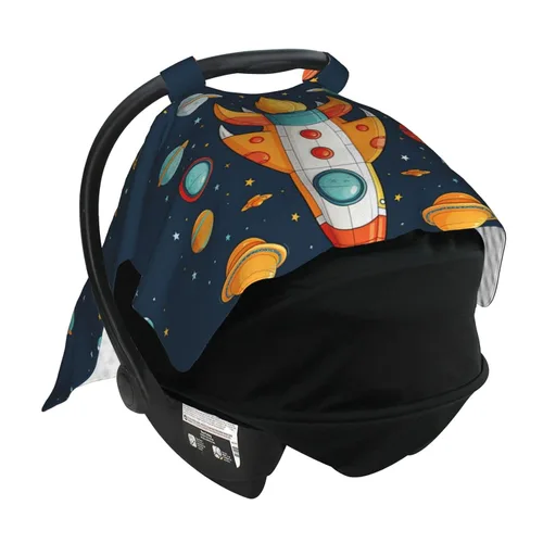 Vista 4 de Cubierta de toldo para asiento de coche de bebé para mamá, suave y transpirable, cubiertas de lactancia materna, cochecito multiuso, sombrilla