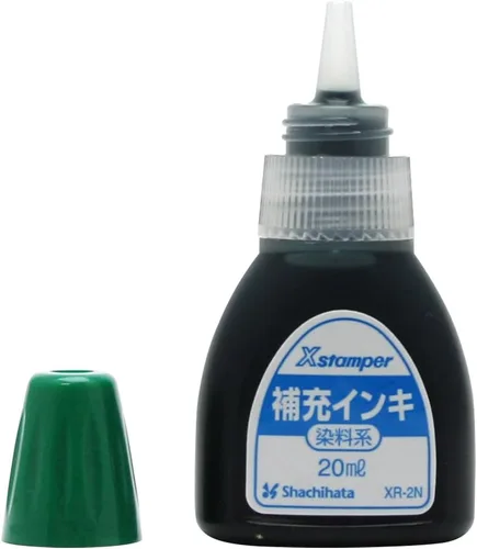 Vista 4 de Shachihata XR-2N X - Sello, tinta de repuesto, tipo tinte, 0.7 fl oz (0.7 fl oz), verde