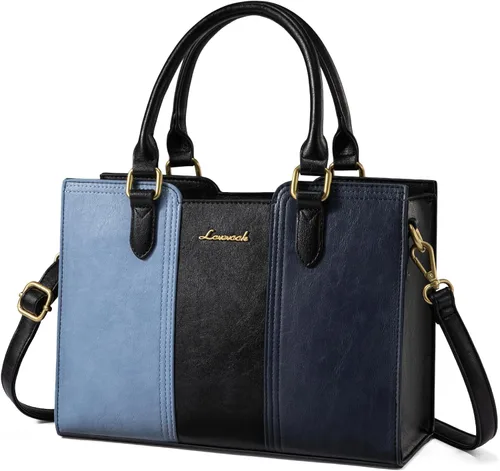 Vista 9 de LOVEVOOK Bolso para mujer, bolso de hombro vintage de cuero, pequeño bolso bandolera para damas, bolso de mano con asa superior y bandolera
