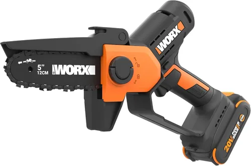 Vista 9 de [Usado] WORX WG324.9 20V Power Share Sierra de poda inalámbrica de 5 pulgadas, solo herramienta, negro y naranja