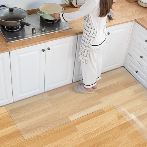 Vista 3 de Tapete para silla de oficina, protector de silla, tapete de escritorio, tapete de vinilo de PVC, protector de suelo, protector de mesa, cubierta