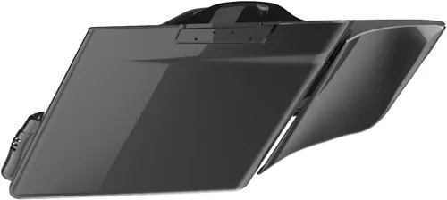 Vista 56 de Cubiertas laterales de alforjas estiradas para motocicleta, extensión extendida para Harley Touring 2014+ - Whisky ámbar Amber Whiskey