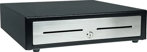 Vista 4 de Star Micronics CD4-1616 Cajón de Efectivo Serie Choice de 5 Billetes / 5 Monedas con 2 Ranuras para Medios y Cable Incluido (16" x 16") - Negro