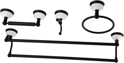 Vista 5 de Kingston Brass BAK1113478BB - Juego de accesorios de baño victorianos, latón cepillado 24 x 5.81 x 5.06 Cobrizo cepillado