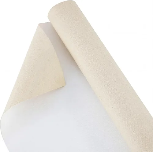 Vista 11 de Kinlop - Rollo de lienzo de algodón blanco de 12 pulgadas x 15 pies con doble imprimado para pintura al óleo y acrílica