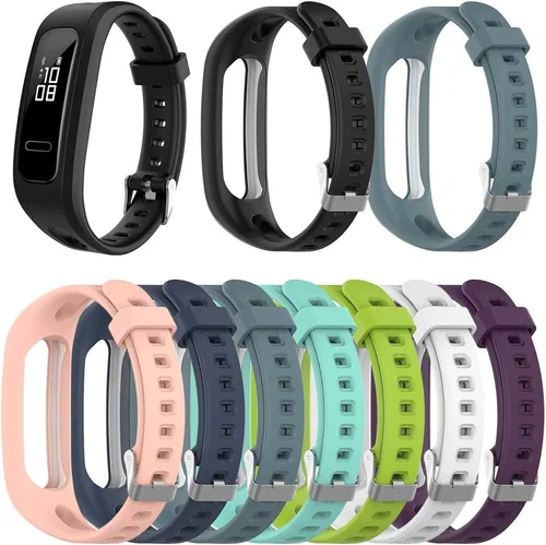 Vista 6 de Osuner Correa de silicona Smart Band, compatible con Huawei Honor Band 4 Running Version/Huawei Band 3e/Band 4e Reemplazo Correa de reloj Accesorios