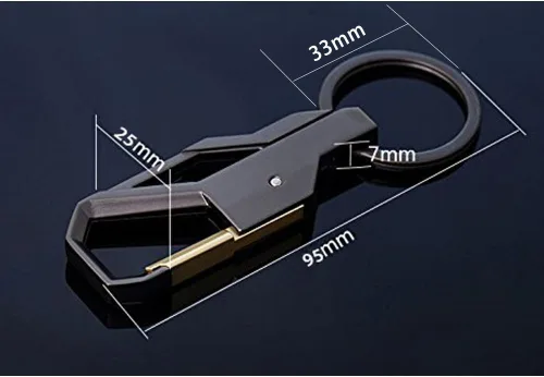 Vista 3 de Cospring llavero de coche con clip de punto anillo de expansión perno de conexión regalo de negocios para hombres y mujeres 2