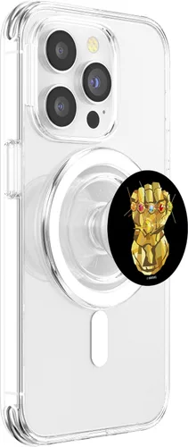 Vista 3 de Marvel Infinity War Low Poly Gauntlet PopSockets MagSafe PopGrip para iPhone