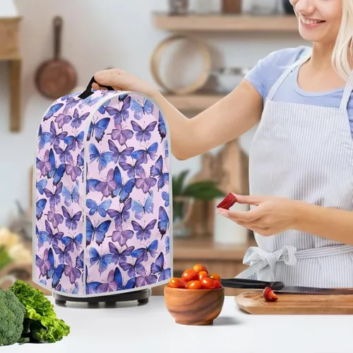 Vista 3 de Blender Dust Cover, Stand Mixer or Coffee Maker Appliance Cover, Anti Fingerprint Polyester Dust Proof Stain Resistant Blender Cover for Home