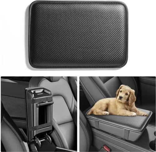 Vista 14 de HighnessHwoo Fundas para Apoyabrazos de Coche, Cubierta para Consola Central del Vehículo, Almohadillas Organizadoras de Almacenamiento Central
