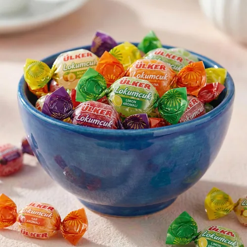 Vista 4 de Fruit Slices Jelly Candy - Bolsa de 12.3 onzas envueltas individualmente