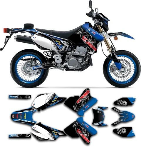 Vista 50 de Kit de calcomanías personalizadas para Suzuki DRZ400 E / DRZ400 Enduro / DRZ400E / DR-Z400E / DRZ400 EN 1999-2024, SZDRSE9919003-KO