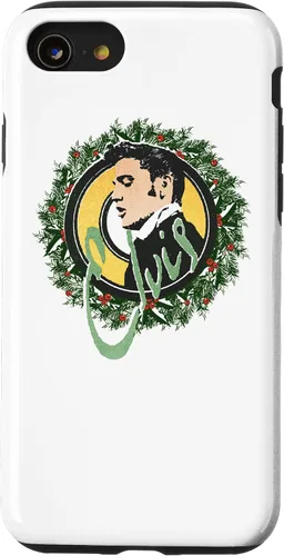 Vista 13 de Funda con corona de Navidad oficial para iPhone 14 Elvis Presley