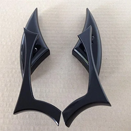 Vista 6 de Negro Spear hoja Mini Espejos para Suzuki Savage Intruder Volusia Boulevard