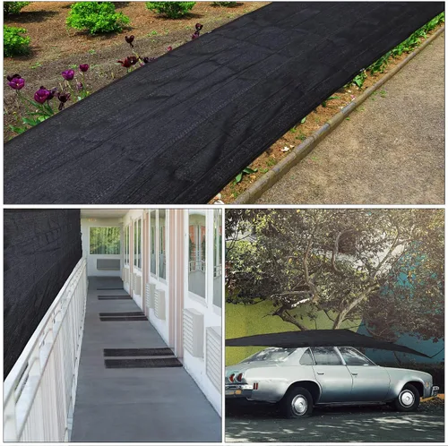 Vista 6 de Redes de hojas de piscina de 14 x 26 pies para piscinas enterradas, cubierta de red de hojas de malla rectangular duradera con ojales y cuerda